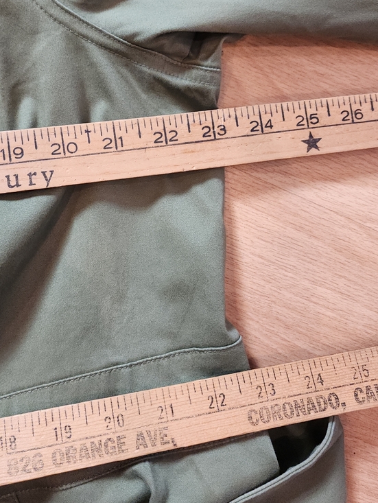 NWT Lane Bryant Green Crop Peplum Utility Jacket Belted Soft Cotton Blend 20 2X - Picture 7 of 16